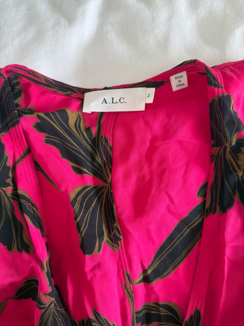 A.L.C. "Cora" Silk Midi Wrap Dress - Picture 6 of 8